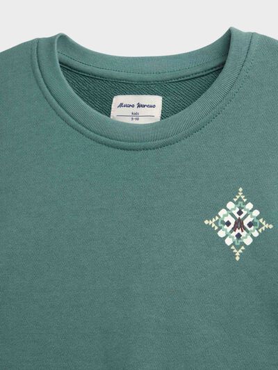 SUDADERA ETHNIC KIDS VERDE