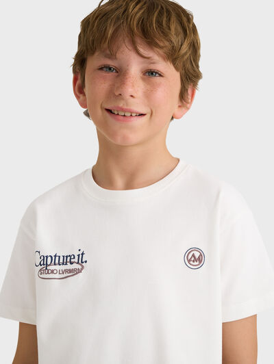 CAMISETA MOMENTS KIDS BLANCO