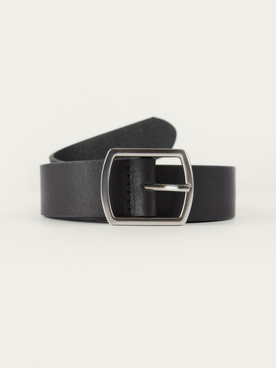 CINTURON TAURO PIEL NEGRO