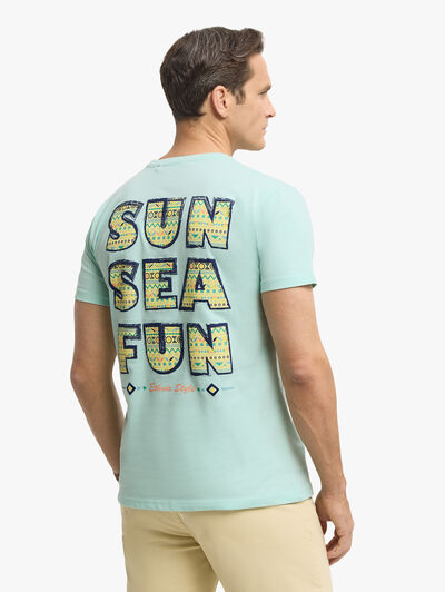 CAMISETA COAST VERDE AGUA