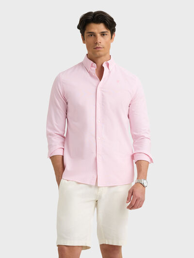 CAMISA OXFORD MIL RAYAS CORAL