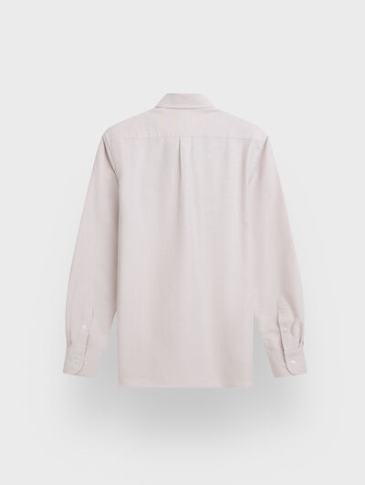 CAMISA OXFORD POCKET BEIGE