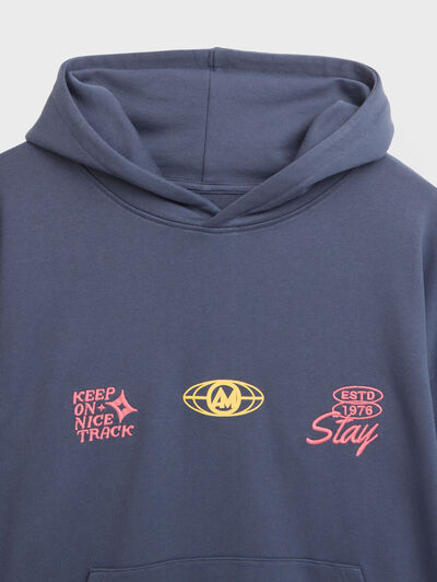 SUDADERA LIMITS AZUL MARINO