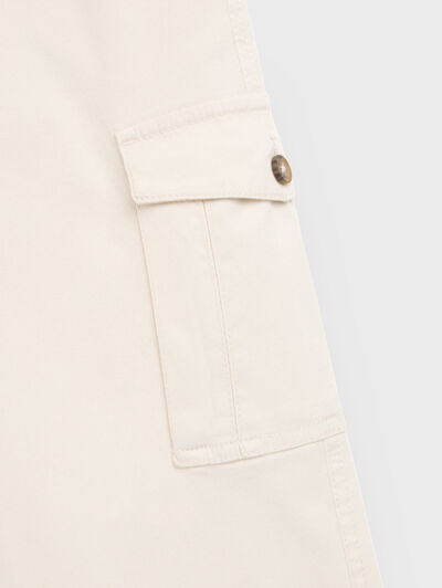 PANTALON CARGO CRUDO