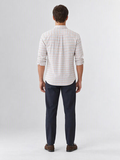 CAMISA TIE CHECKS AZUL MARINO