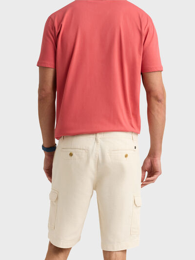 BERMUDA TINTADA CARGO BEIGE