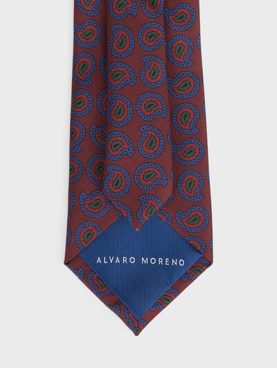 CORBATA PRINTED BURDEOS