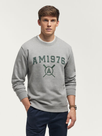 SUDADERA PATCH GRIS