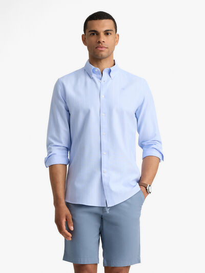 CAMISA OXFORD BEACH CELESTE