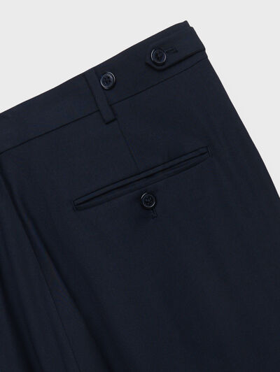 PANTALON TWILL CRUZADO AZUL MARINO