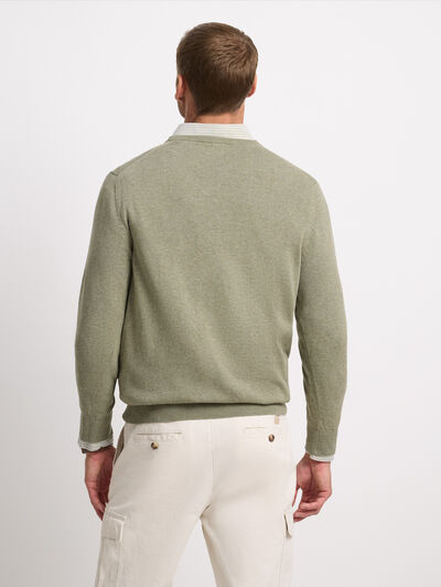 JERSEY V-NECK TRENDY VERDE