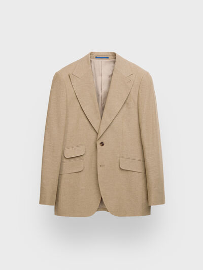 AMERICANA CAPO ESPIGA LINO CAMEL