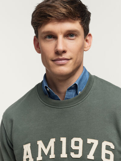 SUDADERA PATCH VERDE