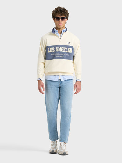 SUDADERA CALIFORNIA BEIGE