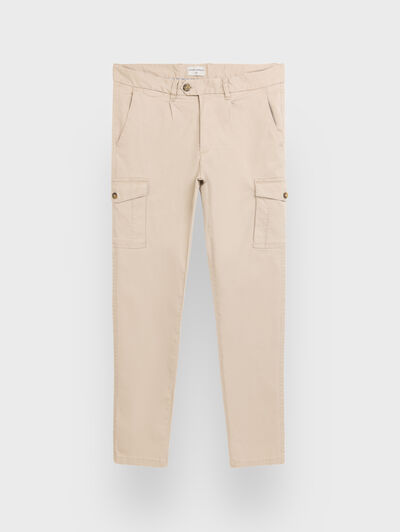 PANTALON CARGO BEIGE