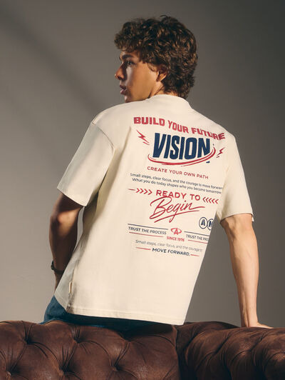 CAMISETA VISION BEIGE