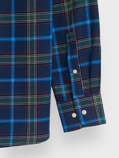 CAMISA TARTAN CHECKS AZUL MARINO