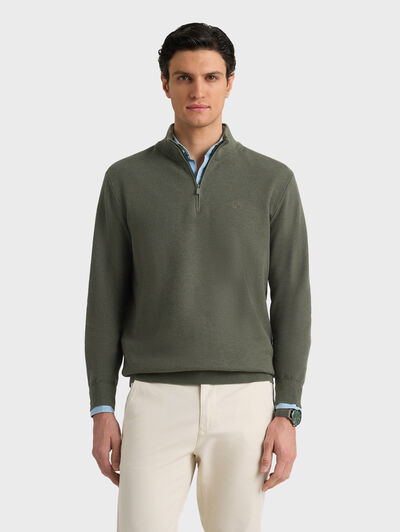 JERSEY CREMALLERA VERDE