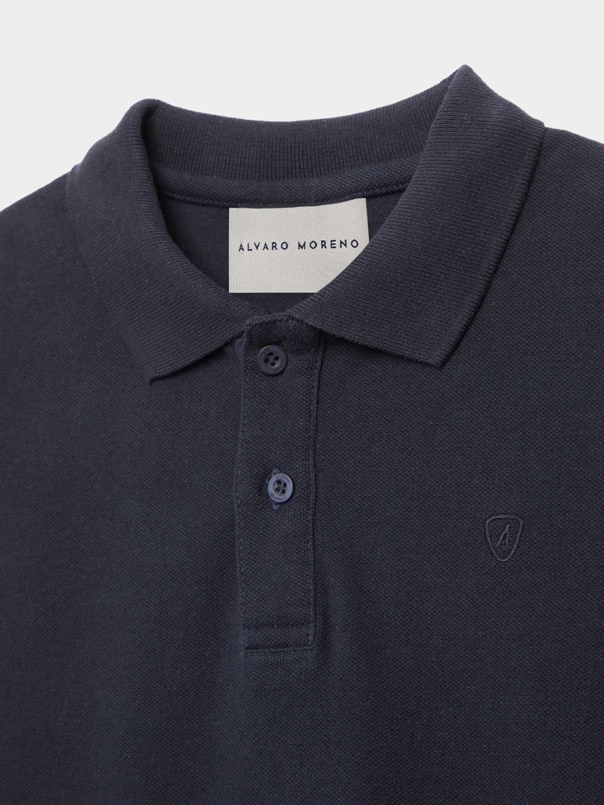 POLO BASIC KIDS AZUL MARINO