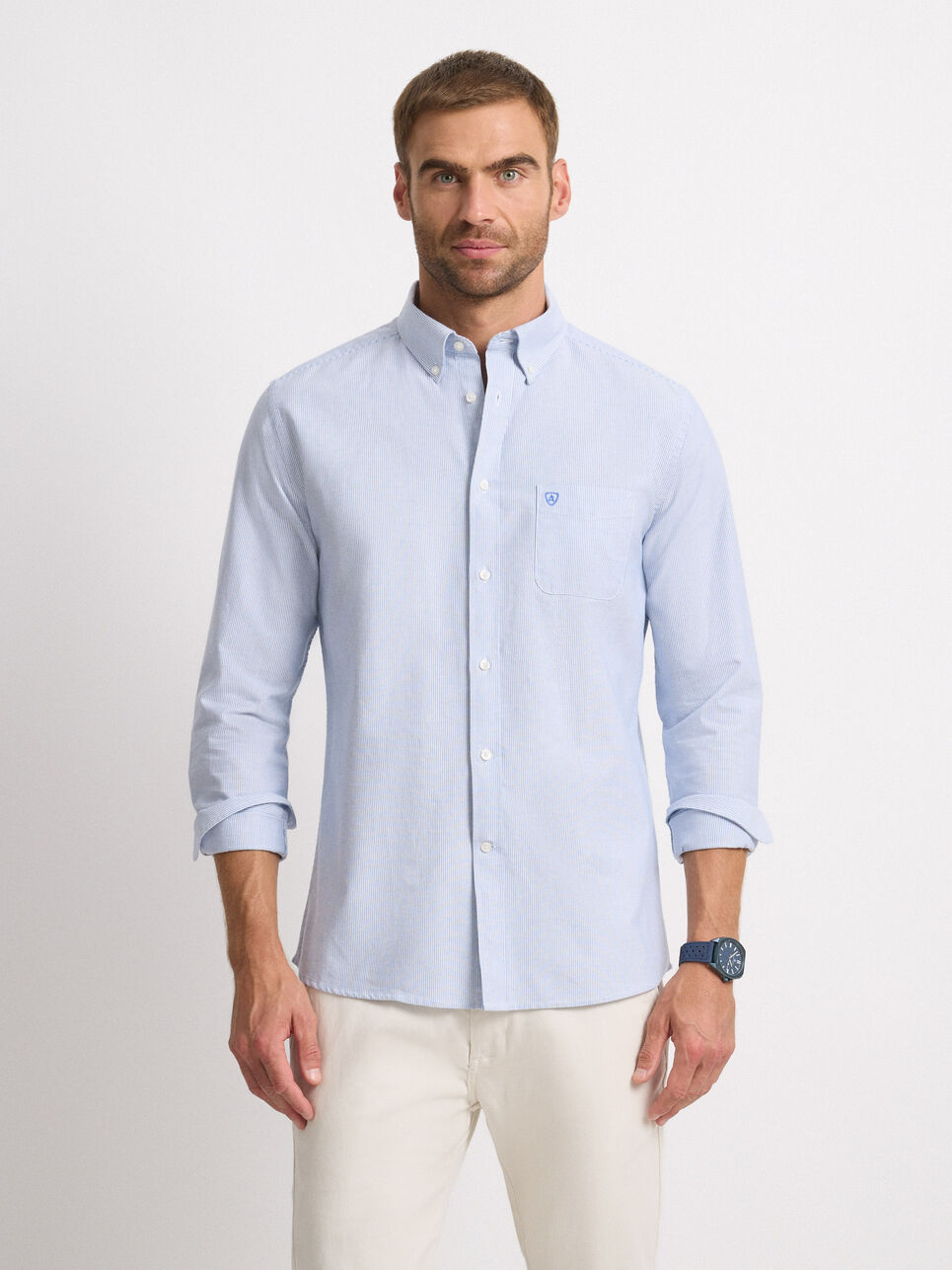 CAMISA MIL RAYAS POCKET