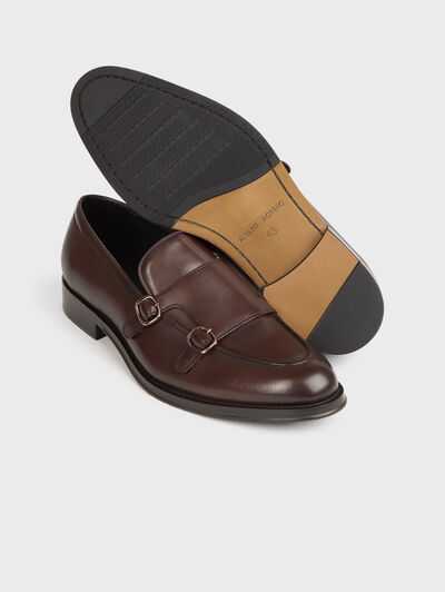 MOCASIN ANTIFAZ HEBILLAS MARR&Oacute;N