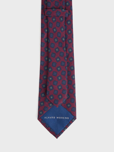 CORBATA PRINTED BURDEOS