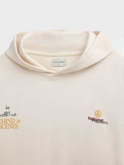 SUDADERA POPCORN BEIGE
