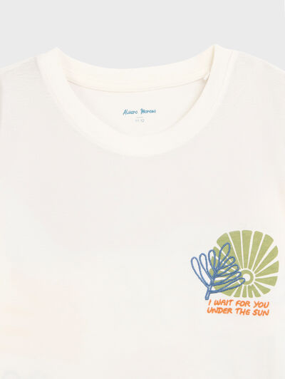 CAMISETA SUN KIDS BLANCO