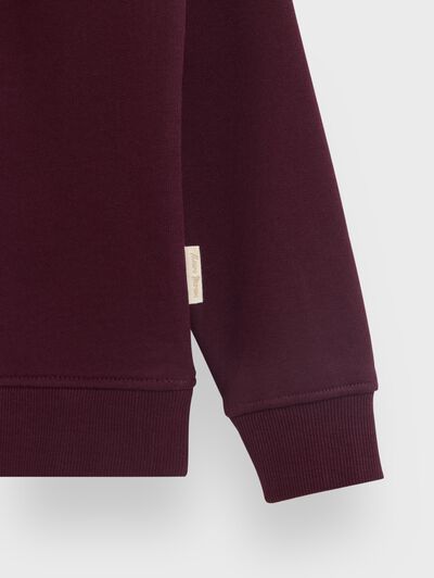 SUDADERA CLUB KIDS BURDEOS