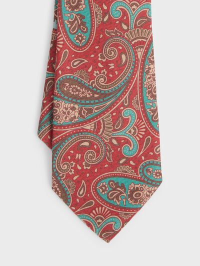 CORBATA PRINTED BURDEOS
