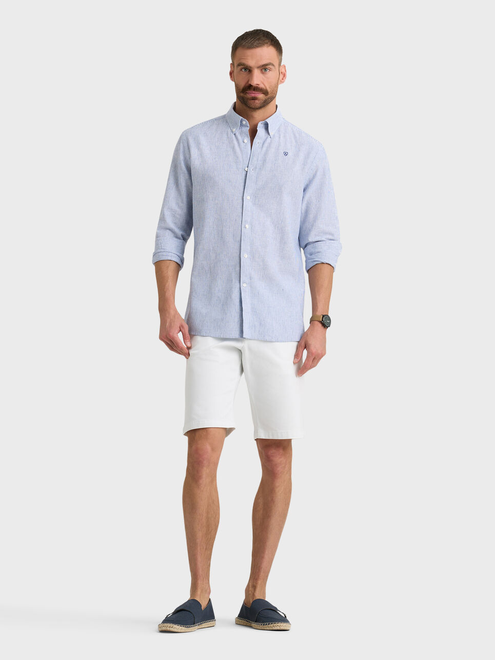 CAMISA LINO MIL RAYAS