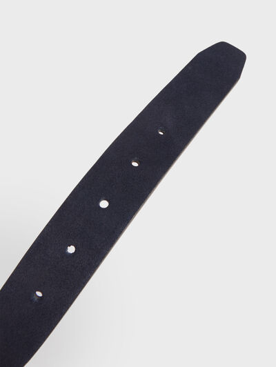 CINTURON SUEDE AZUL MARINO