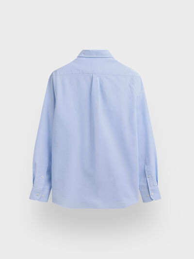 CAMISA OXFORD BASIC CELESTE