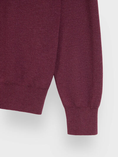 JERSEY CREMALLERA BURDEOS