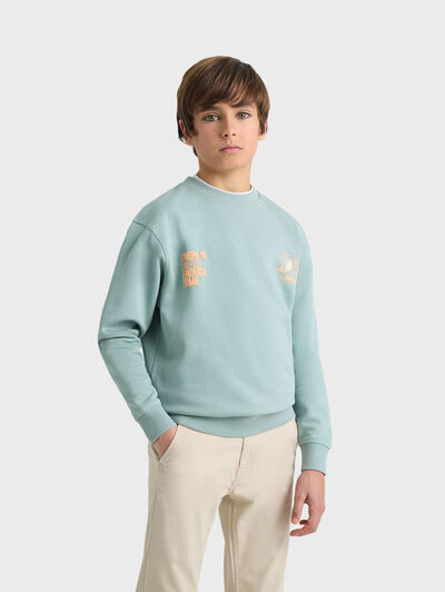 SUDADERA FUTURE KIDS VERDE