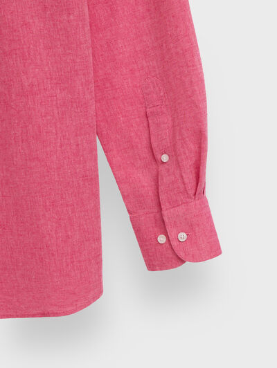 CAMISA LINO CHAMBRAY ROSA