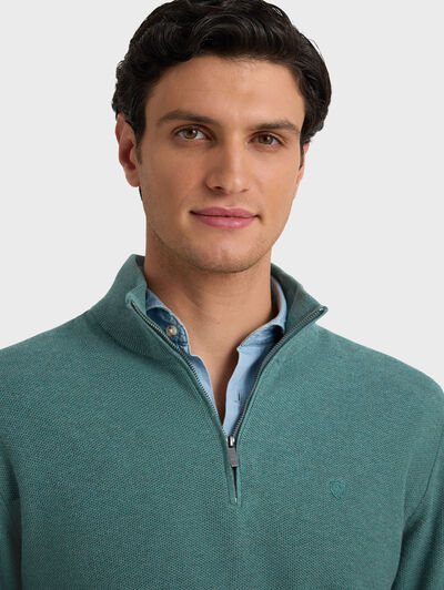 JERSEY CREMALLERA VERDE