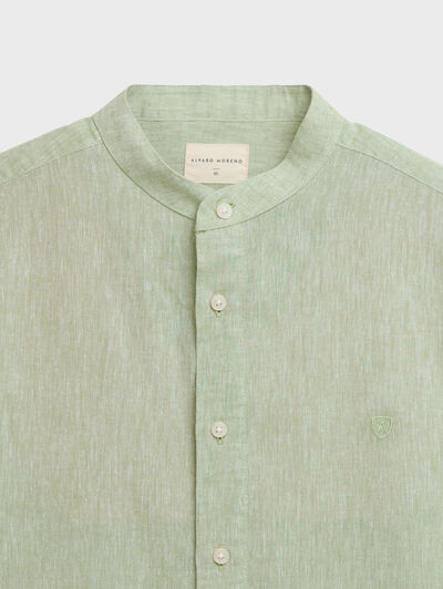 CAMISA LINO MAO VERDE