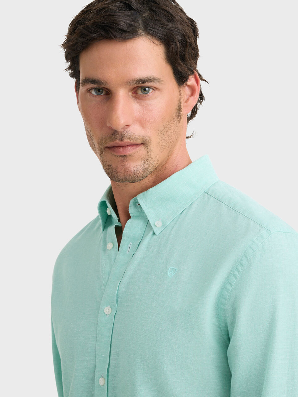 CAMISA LINO C.BOTON