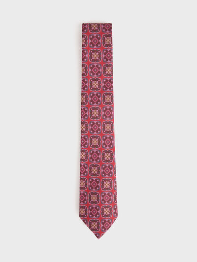 CORBATA PRINTED BURDEOS