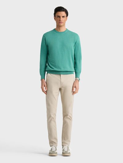 JERSEY ROUND NECK TRENDY VERDE AGUA