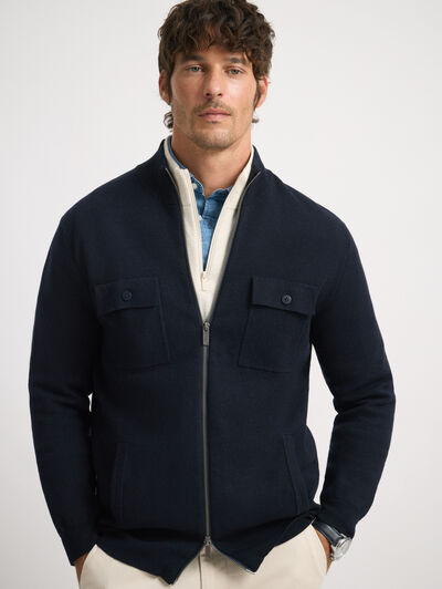 CARDIGAN BRAM AZUL MARINO