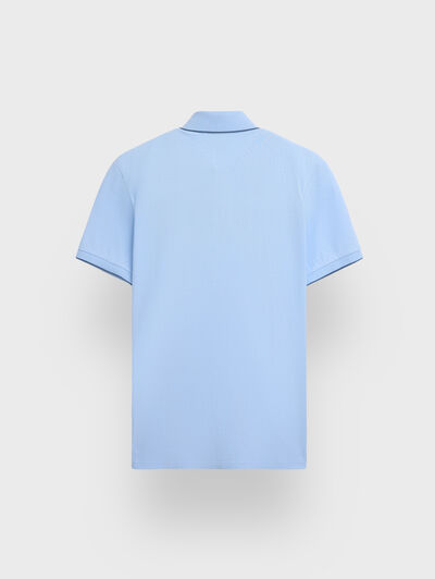 POLO CONTRAST CELESTE