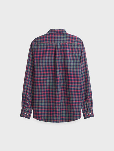 CAMISA TARTAN CHECKS AZUL MARINO
