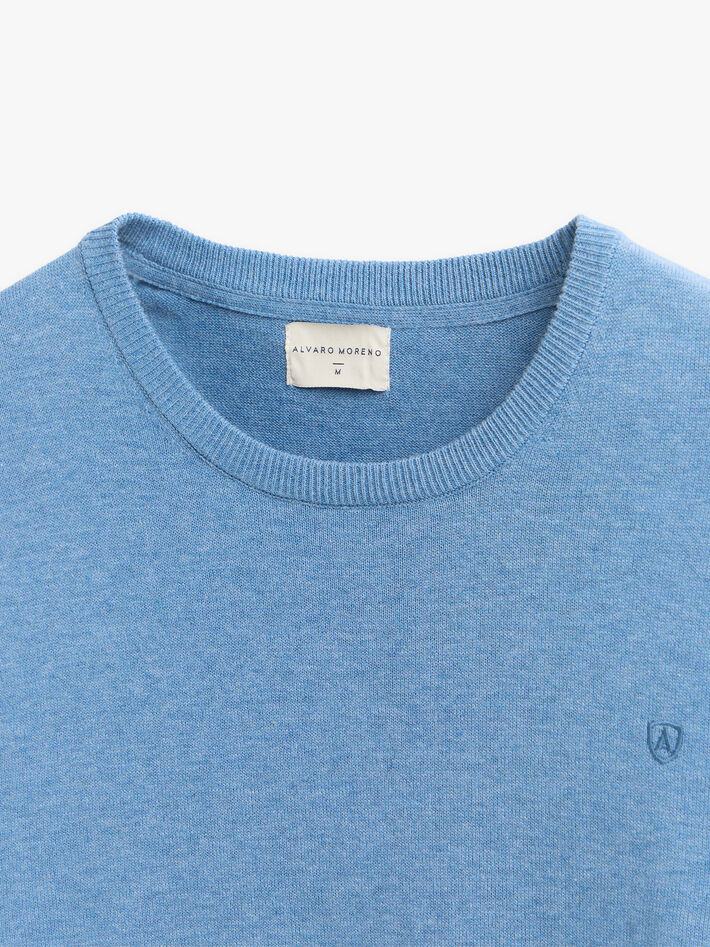 JERSEY ROUND NECK AZUL