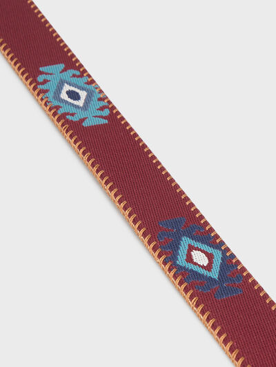 CINTURON INCA BURDEOS