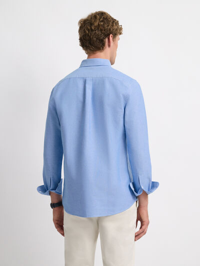 CAMISA OXFORD SOLID AZUL