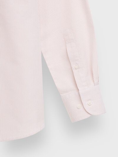 CAMISA OXFORD MIL RAYAS BEIGE