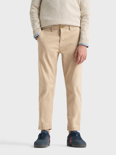 PANTALON CHINO KIDS CAMEL