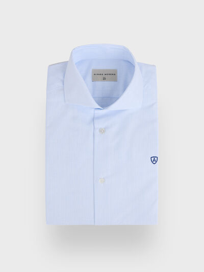 CAMISA P.POINT RAYAS CELESTE